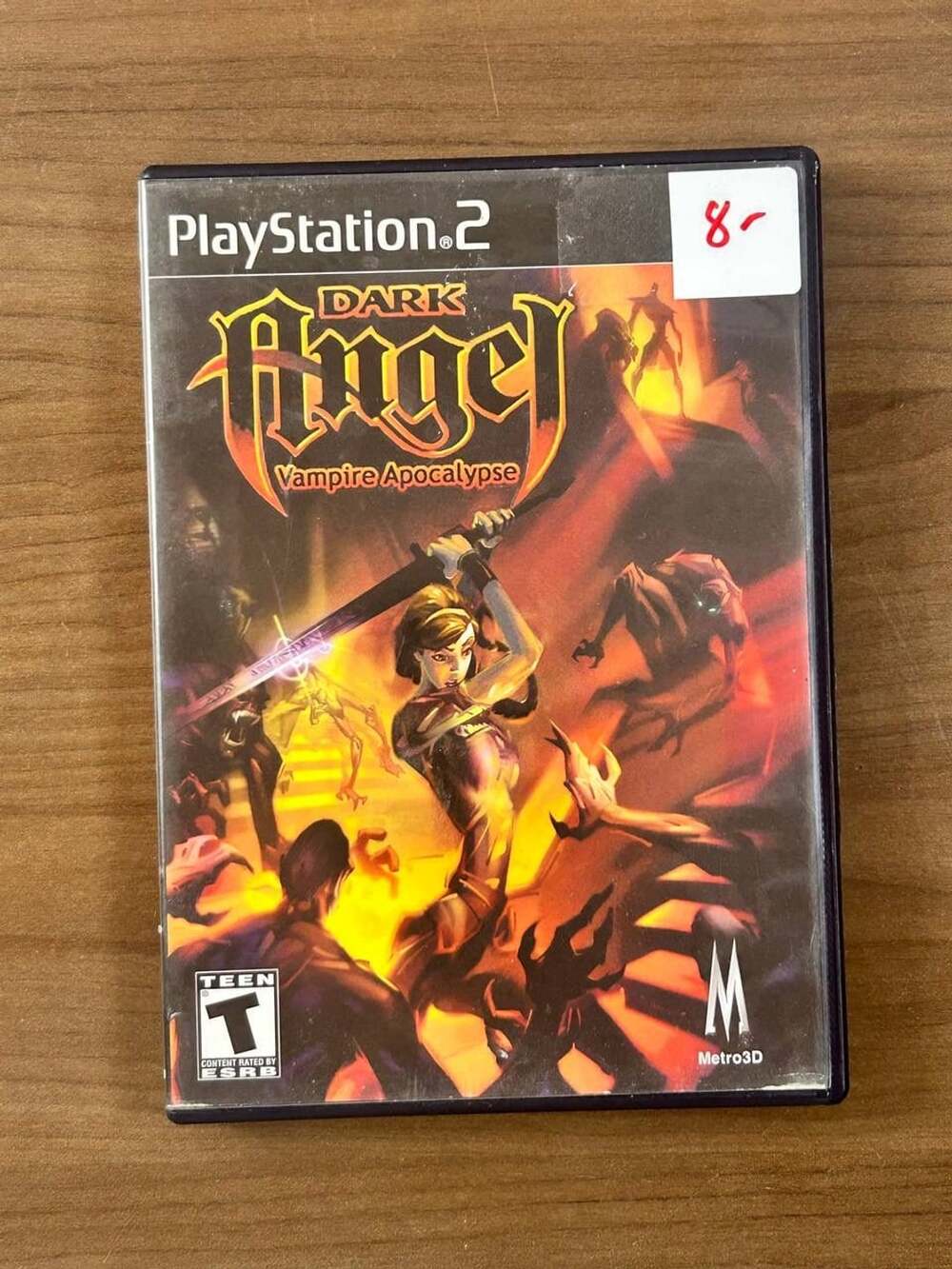 Dark Angel Vampire Apocalypse Sony PlayStation 2 PS2 2001 Case & Disc